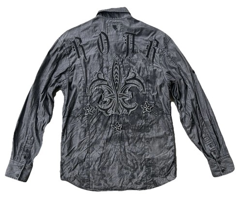 Vtg roar bke button shirt - vtg,