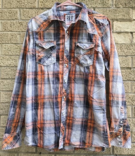 Bke vintage plaid pearlsnap - plaid,