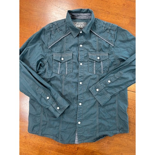 Bke button shirt boys large - button,