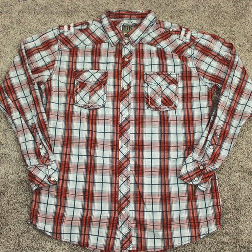 Bke buckle plaid button front - button,