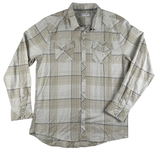 Bke shirt mens beige plaid - bke,